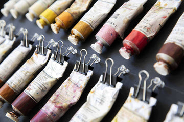 photo of Oil colours I use in my original paintings