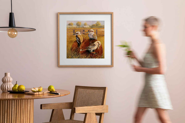 wall art - kookaburra fine art print of original painting by Swapnil Nevgi