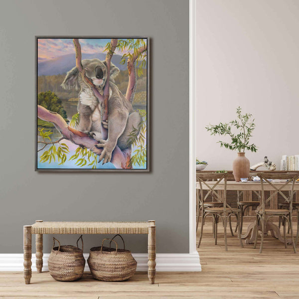 Original painting of Koala by Swapnil Nevgi shown in home setting