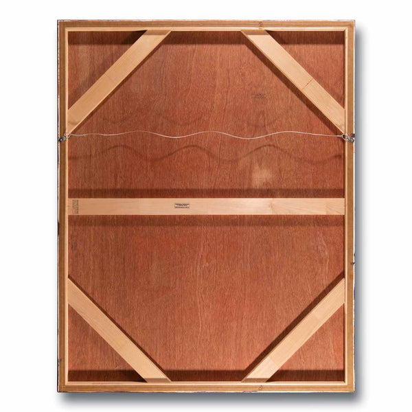 Big brother original painting back of the painting to show the hanging arrangements