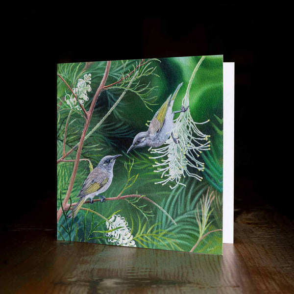 Greeting card - made from art print of my original art - Love Blossoms - by Swapnil Nevgi Fine Art