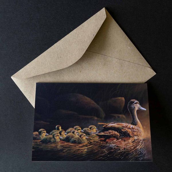 greeting card - nurturing mother shown with the envelope supplied - by Swapnil Nevgi Fine Art