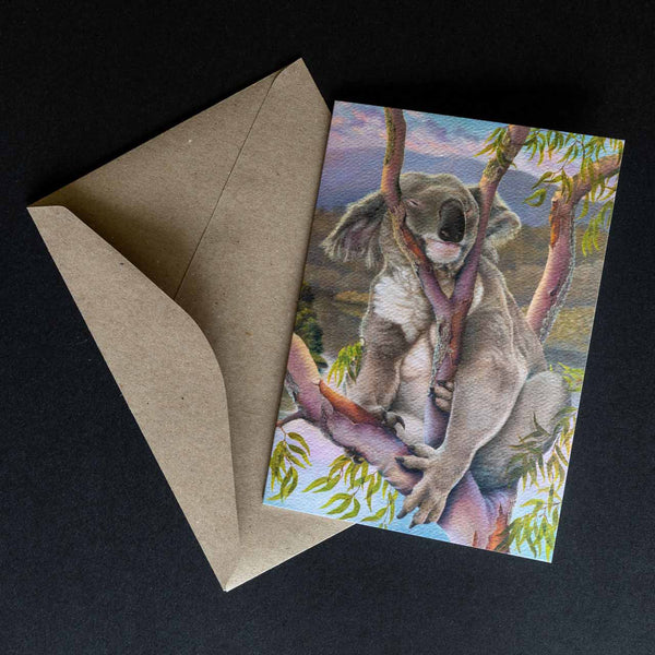 greeting card - sleeping beauty shown with the envelope supplied - by Swapnil Nevgi Fine Art