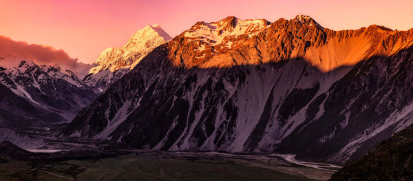 Red Tarns Sunset is a fine art photography print of Mt Cook National Park - photographed by Swapnil nevgi