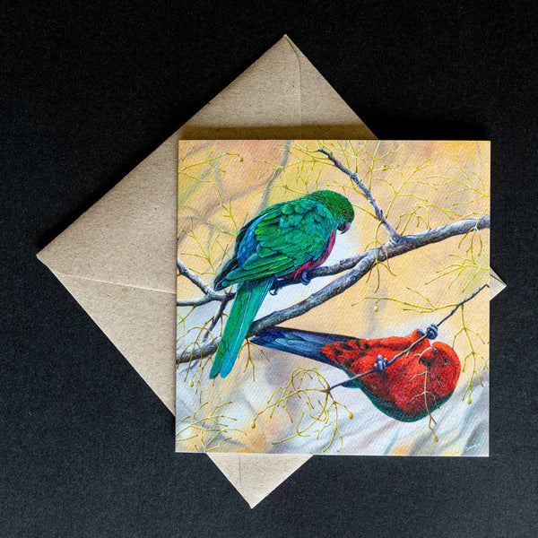 greeting card - The Royals shown with the envelope supplied - by Swapnil Nevgi Fine Art