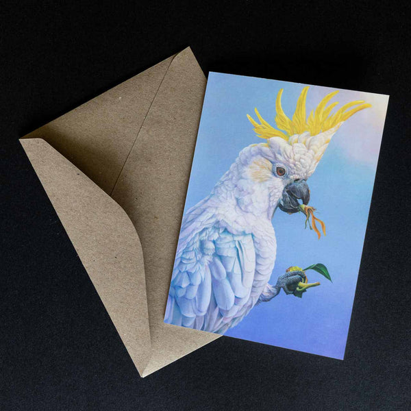 greeting card - sunflower thief shown with the envelope supplied - by Swapnil Nevgi Fine Art