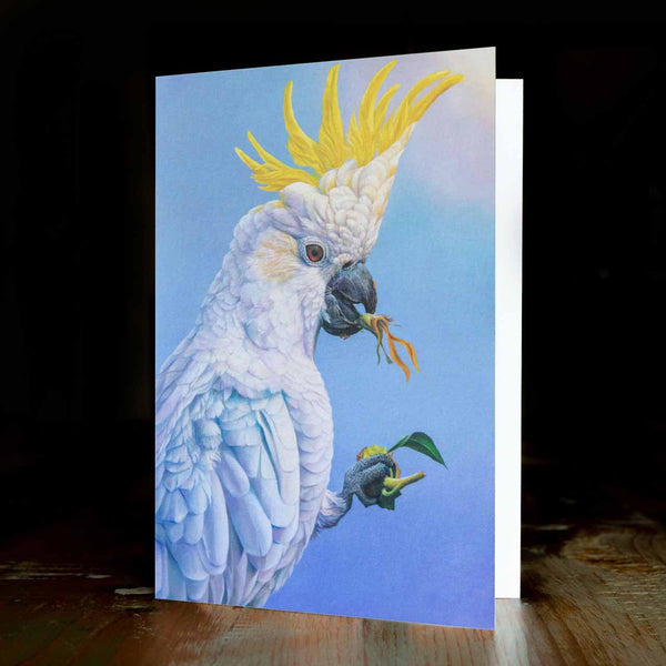 Greeting card - made from art print of my original art - Sunflower Thief - by Swapnil Nevgi Fine Art