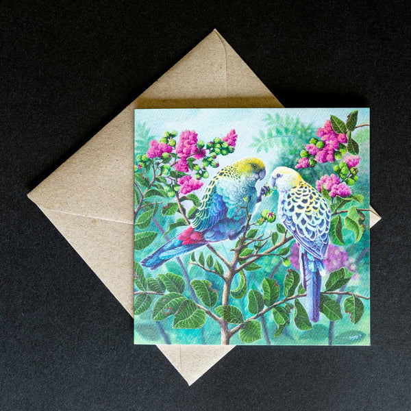 greeting card - Two Souls shown with the envelope supplied - by Swapnil Nevgi Fine Art