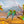 five rainbow bee-eaters taking turns for their breakfast on a branch against beautiful scenery in this wall art - created from my original painting